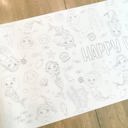  Mermaid Party Coloring Table Runner Mermaid Party