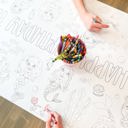  Mermaid Party Coloring Table Runner Mermaid Party