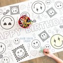  One Cool Dude Coloring Table Runner