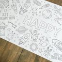  Outer Space Coloring Table Runner Space Party