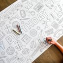  Science Coloring Table Runner Science Party