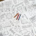  Science Coloring Table Runner Science Party