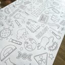  Science Coloring Table Runner Science Party