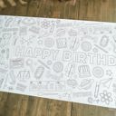  Science Coloring Table Runner Science Party