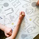  Sports Coloring Table Runner Sports Party