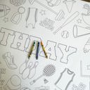  Sports Coloring Table Runner Sports Party