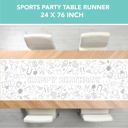  Sports Coloring Table Runner Sports Party