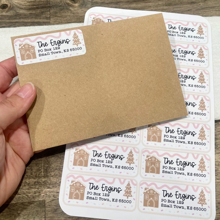 Personalized Christmas Address Sticker Labels