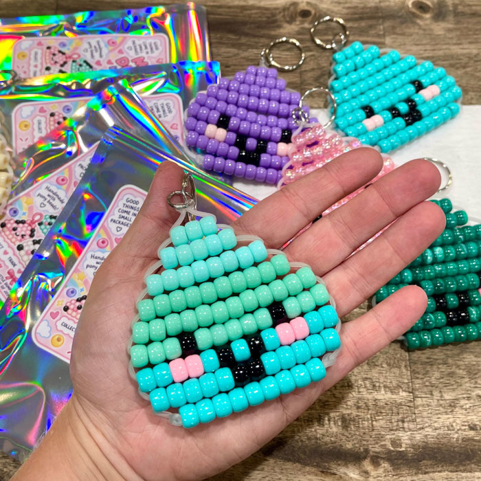 Mystery Dumpling Keychain | Trendy Pony Bead Stocking Stuffer