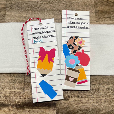 Teacher Bookmarks for Appreciation End of School Gifts