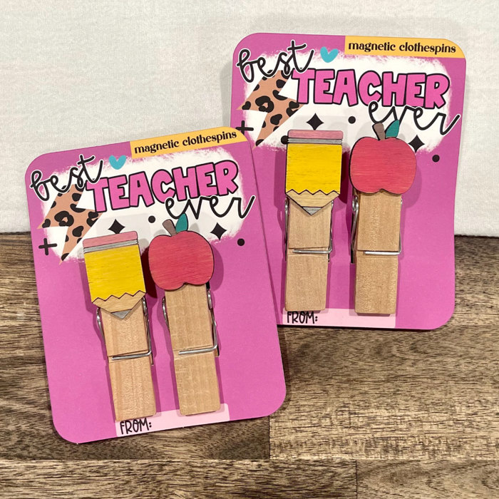 Teacher Gift | Magnetic Clothespin Set