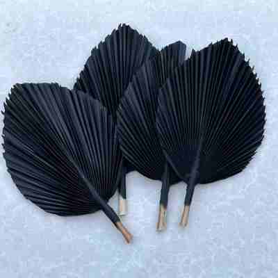 14” Decorative Palm Tree Leaf, Gothic Wedding Table Decor, Moody Home Decor Accents, Alt Black Vase Fillers, Diy Decoration Material