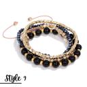Style 9 Natural Stone Stretch Adjustable Bracelet Sets of 4