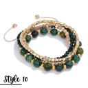 Style 10 Natural Stone Stretch Adjustable Bracelet Sets of 4