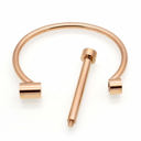  Bar w/ Screw Bangle Bracelet - Stainless Steel