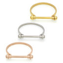 Screw Bangle Bracelet - Stainless Steel