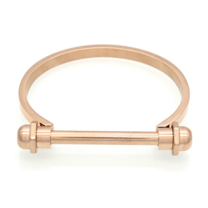 Screw Bangle Bracelet - Stainless Steel