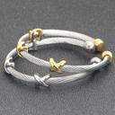  Cable Cuff Bracelet Collection - Stainless Steel