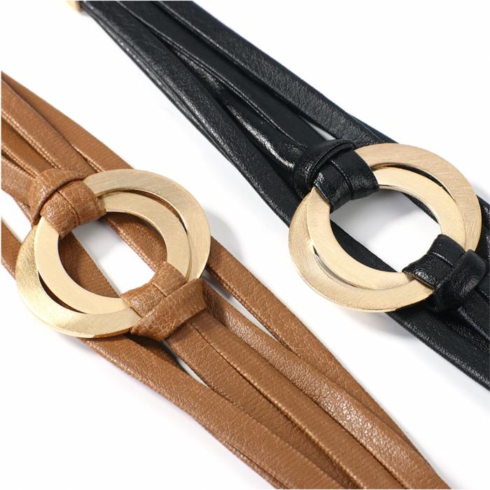 Magnetic Bracelet with Matte Gold Circle