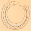 Silver Beatrix Layered Necklace Set - Gold or Silver