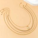 Gold Beatrix Layered Necklace Set - Gold or Silver