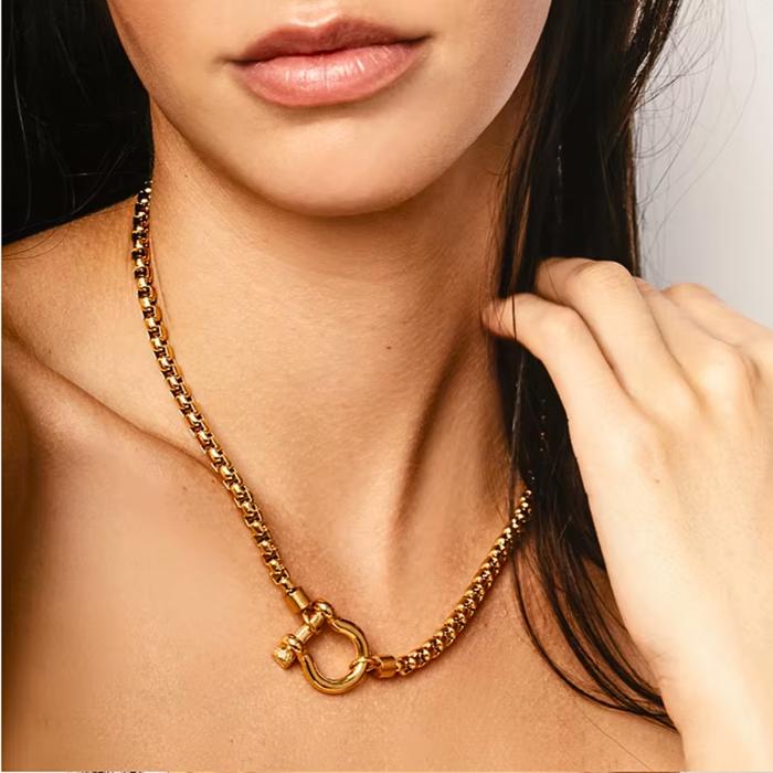 Carabiner Necklace - Stainless Steel