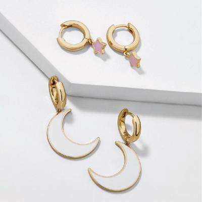 Star + Moon Earrings Set