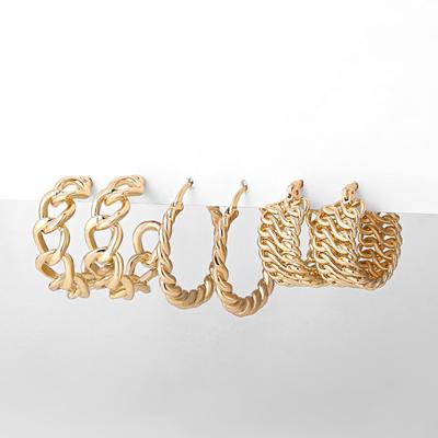 Textured Hoop Earrings