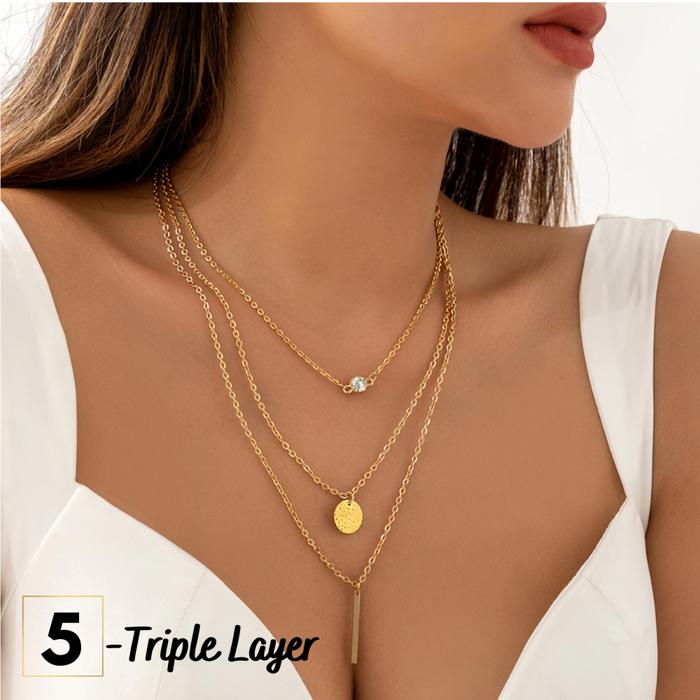Divine Layered Dainty Necklace Collection