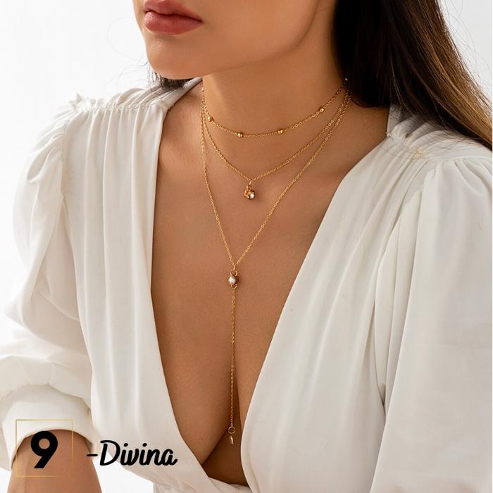 Divine Layered Dainty Necklace Collection