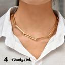 Link Layering Necklace Collection