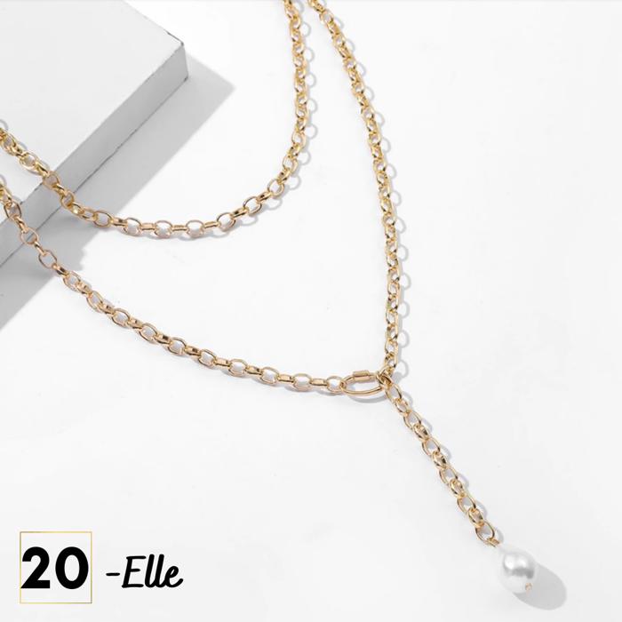 Link and Pearls Necklace Collection