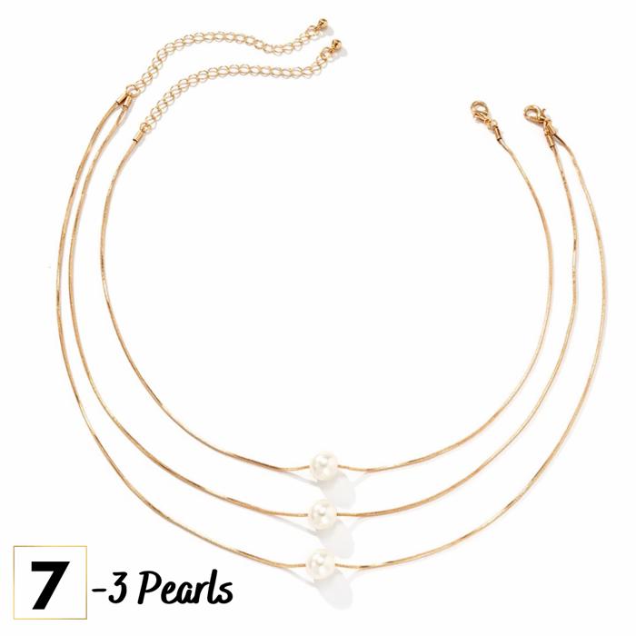 Link and Pearls Necklace Collection