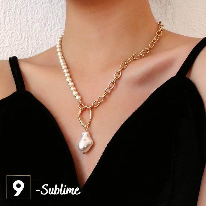Link and Pearls Necklace Collection