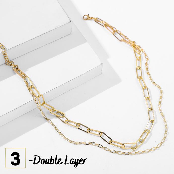 Link and Pearls Necklace Collection