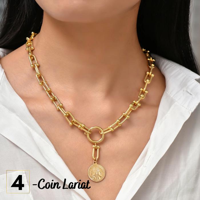 Link and Pearls Necklace Collection