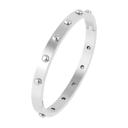 Silver Lexa Bangle Bracelet - Stainless Steel