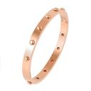 Rose Gold Lexa Bangle Bracelet - Stainless Steel