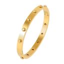 Gold Lexa Bangle Bracelet - Stainless Steel