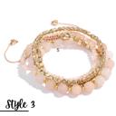 Style 3 Natural Stone Stretch Adjustable Bracelet Sets of 4