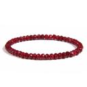 Red Natural Stone 4mm Stretch Bracelet Collection