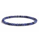 Navy Blue Natural Stone 4mm Stretch Bracelet Collection