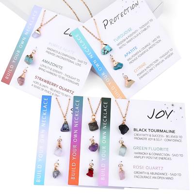 Natural Stone Interchangeable Charm Necklace Collection - Gift Pack 