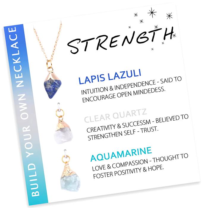 Natural Stone Interchangeable Charm Necklace Collection - Gift Pack 