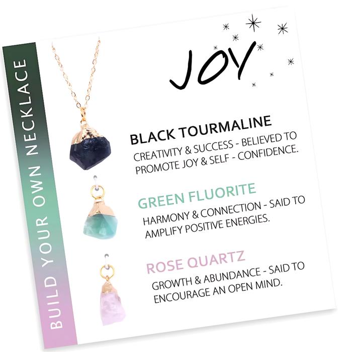 Natural Stone Interchangeable Charm Necklace Collection - Gift Pack 