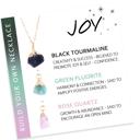 Joy Natural Stone Interchangeable Charm Necklace Collection - Gift Pack 