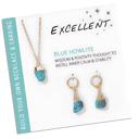 Excellent Natural Stone Charm Necklace And Earrings Gift Set 