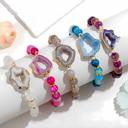  Natural Stone Bracelet Collection with Agate Geode Crystal Druzy