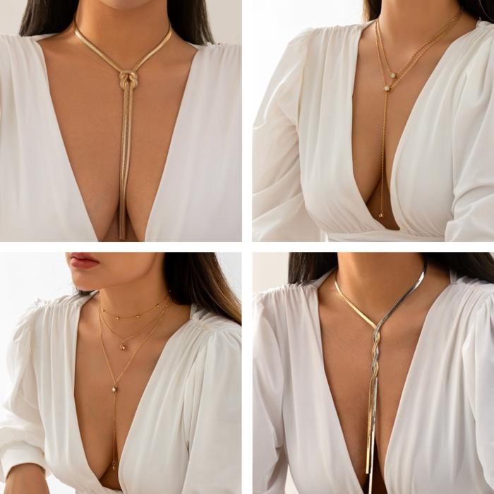 Divine Layered Dainty Necklace Collection