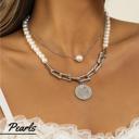  Sima Pearls Silver Statement Necklace Sets Collection